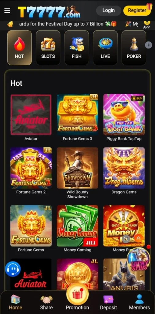 T7777 Game